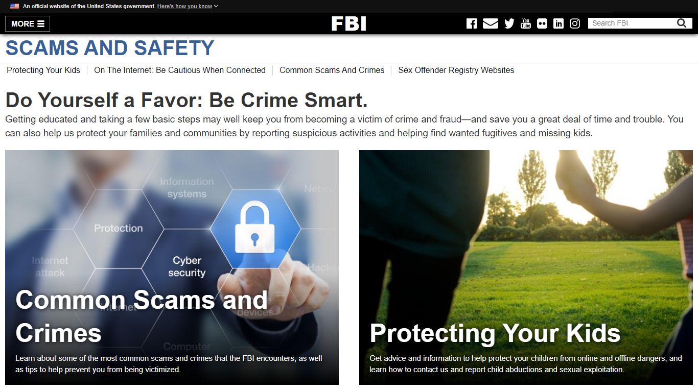 Scams and Safety — FBI